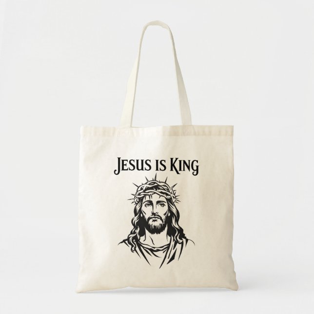 Jesus ist König Tragetasche (Vorne)