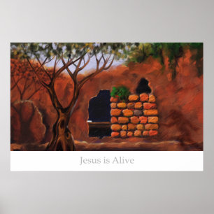 Jesus ist lebendig poster