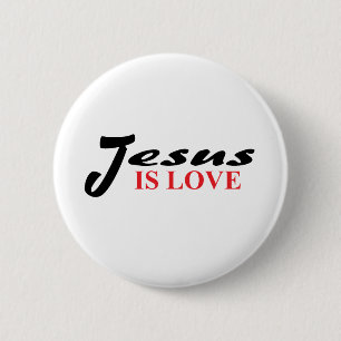 Jesus ist Liebe Button