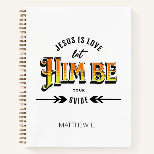 Jesus ist Liebe Notizbuch (Vorderseite)