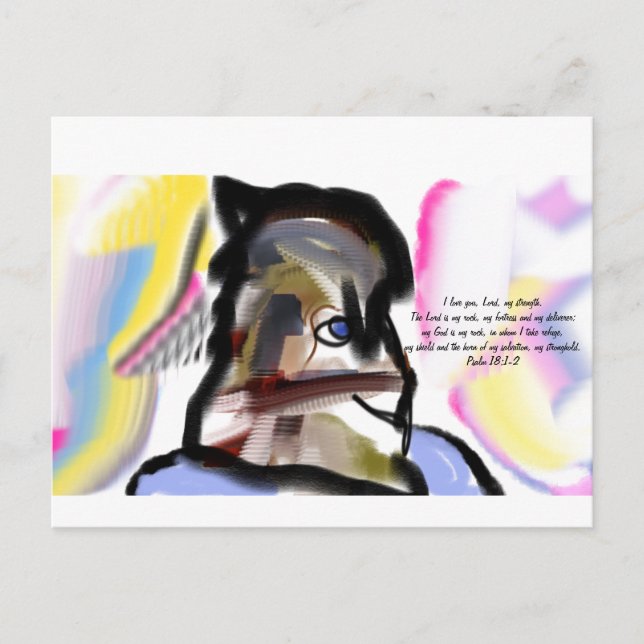 Jesus ist Liebe Postkarte (Vorderseite)