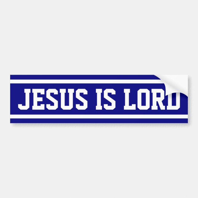 Jesus ist Lord Autoaufkleber (Vorne)