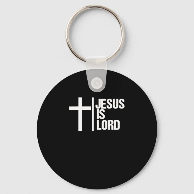 Jesus ist Lord Cross Faith Christlicher Gott heili Schlüsselanhänger (Vorderseite)