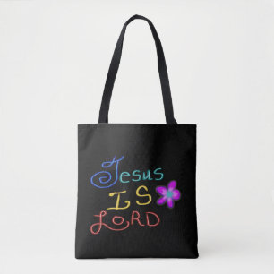 Jesus ist LORD mit rosa Blume Individuelle Name Tasche