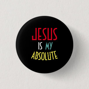 JESUS ist mein absoluter christlicher Glaubenszita Button