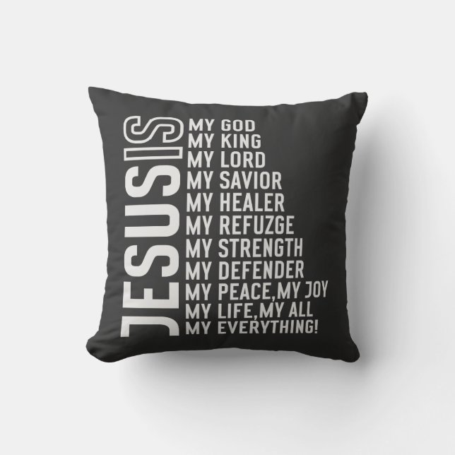 Jesus ist mein ... Alles Kissen (Vorderseite)