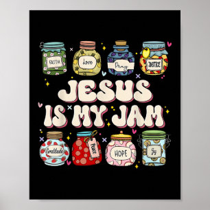 Jesus ist mein Christlicher Glaube an den religiös Poster
