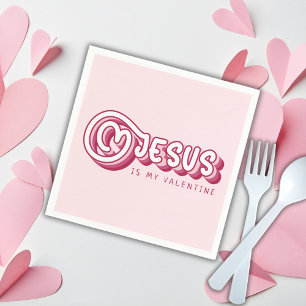 Jesus ist mein Christlicher Herzschrittmacher Serviette