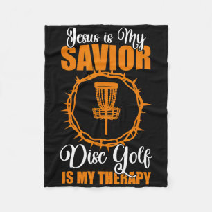 Jesus ist mein Erlöser Disc Golf Therapie Disc Gol Fleecedecke