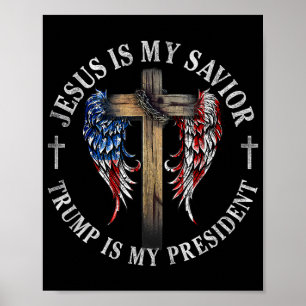 Jesus ist mein Erlöser Trump ist mein Präsident 20 Poster
