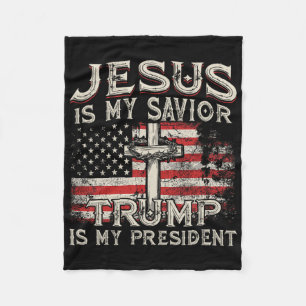Jesus ist mein Erlöser Trump ist mein Präsident Am Fleecedecke