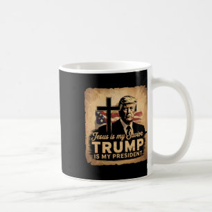 Jesus ist mein Erlöser, Trump ist mein Präsident B Kaffeetasse