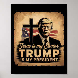 Jesus ist mein Erlöser, Trump ist mein Präsident B Poster