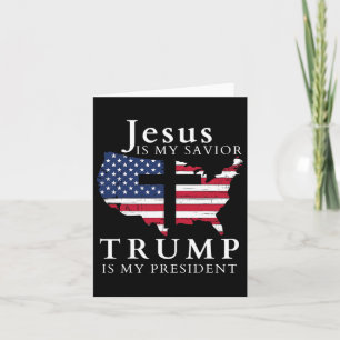 Jesus ist mein Erlöser Trump ist mein Präsident  Karte