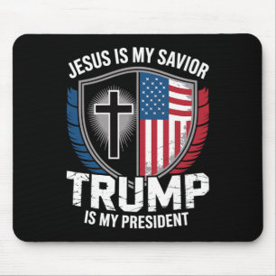 Jesus ist mein Erlöser Trump ist mein Präsident Pr Mousepad