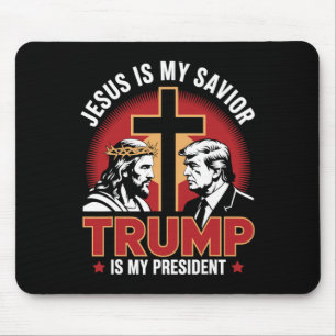 Jesus ist mein Erlöser Trump ist mein Präsident Pr Mousepad