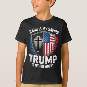 Jesus ist mein Erlöser Trump ist mein Präsident Pr T-Shirt