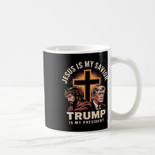 Jesus ist mein Erlöser Trump ist mein Präsident Re Kaffeetasse