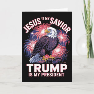 Jesus ist mein Erlöser Trump ist mein Präsident Re Karte