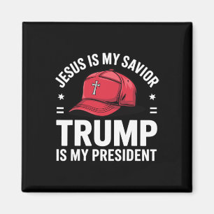 Jesus ist mein Erlöser Trump ist mein Präsident Re Magnet
