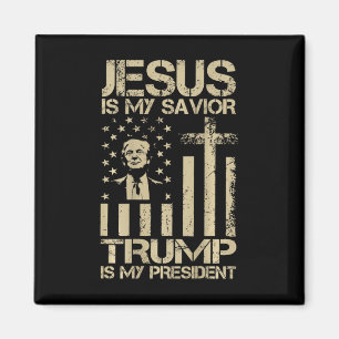 Jesus ist mein Erlöser Trump ist mein Präsident Tr Magnet