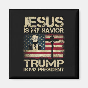 Jesus ist mein Erlöser Trump ist mein Präsident Tr Magnet