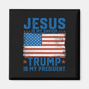 Jesus ist mein Erlöser Trump ist mein Präsident Tr Magnet