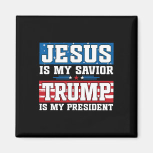 Jesus ist mein Erlöser Trump ist mein Präsident Tr Magnet