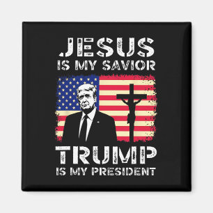 Jesus ist mein Erlöser Trump ist mein Präsident Tr Magnet