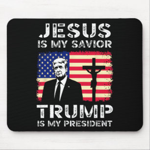 Jesus ist mein Erlöser Trump ist mein Präsident Tr Mousepad