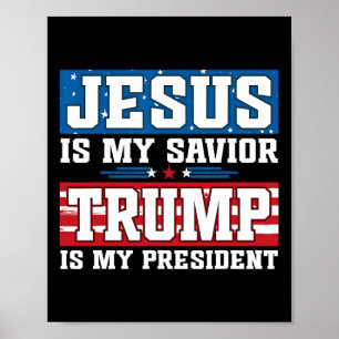 Jesus ist mein Erlöser Trump ist mein Präsident Tr Poster