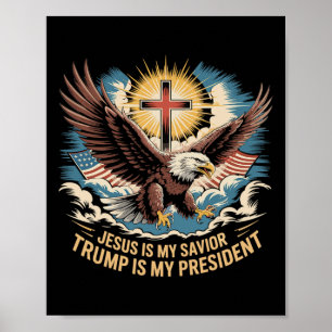 Jesus ist mein Erlöser Trump ist mein Präsident Tr Poster