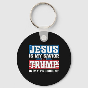 Jesus ist mein Erlöser Trump ist mein Präsident Tr Schlüsselanhänger