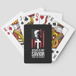 Jesus ist mein Erlöser Trump ist mein Präsident Tr Spielkarten