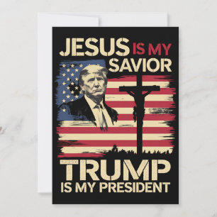 Jesus ist mein Erlöser Trump ist mein Präsident US Einladung