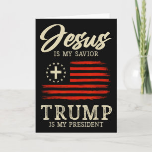Jesus ist mein Erlöser Trump ist mein Präsident US Karte
