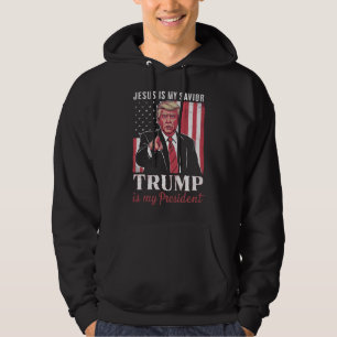 Jesus ist mein Erlöser Trump ist mein Präsident Wa Hoodie
