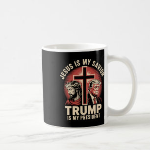 Jesus ist mein Erlöser Trump mein Präsident Biblis Kaffeetasse