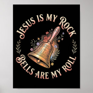 Jesus ist mein Fels Glocke ist meine Rolle Lustige Poster