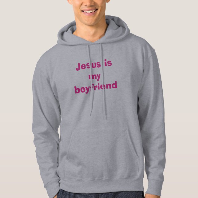 Jesus ist mein Freund Hoodie (Vorderseite)