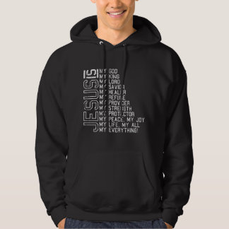 Jesus ist mein Gott mein König mein Herr Weihnacht Hoodie