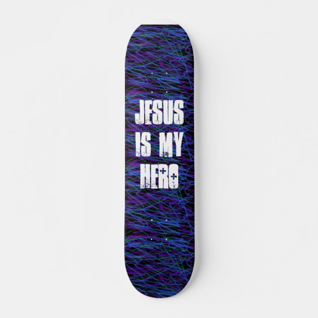 JESUS IST MEIN HELD-Skateboard Skateboard (Vorne)