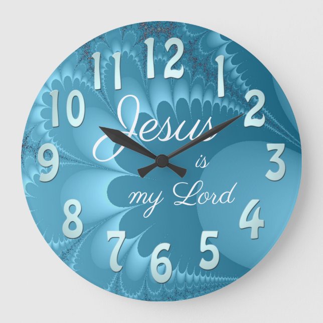 Jesus ist mein Herr Große Wanduhr (Vorderseite)