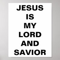 "Jesus ist mein Herr und mein Erretter" Poster