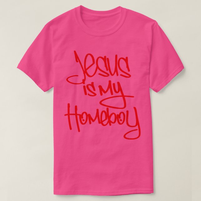 Jesus ist mein Homeboy 80er Retro 2 T-Shirt (Design vorne)