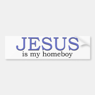 Jesus ist mein Homeboy Autoaufkleber