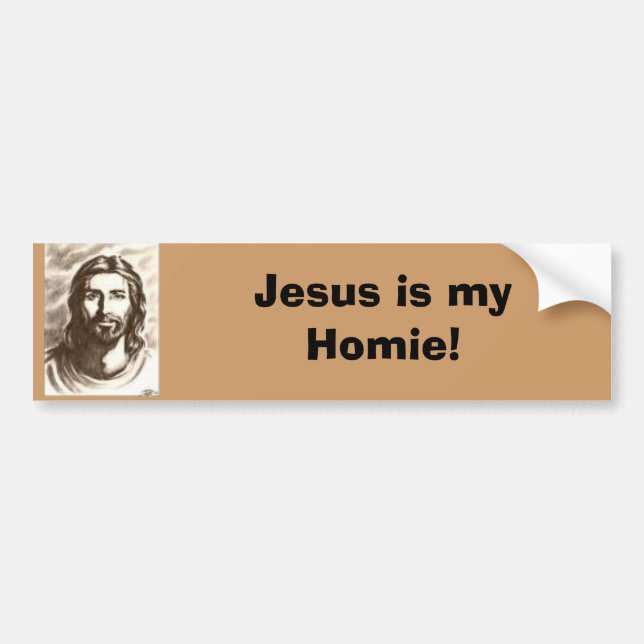 Jesus ist mein homie Autoaufkleber (Vorne)