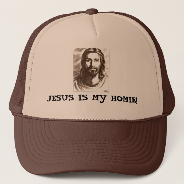 JESUS IST MEIN HOMIE! TRUCKERKAPPE (Vorderseite)