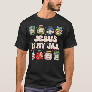 Jesus ist mein Jam Christlicher Glaube Religiöser  T-Shirt