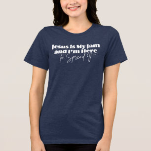 Jesus ist mein Jam - Christlicher Glaube Tri-Blend Shirt